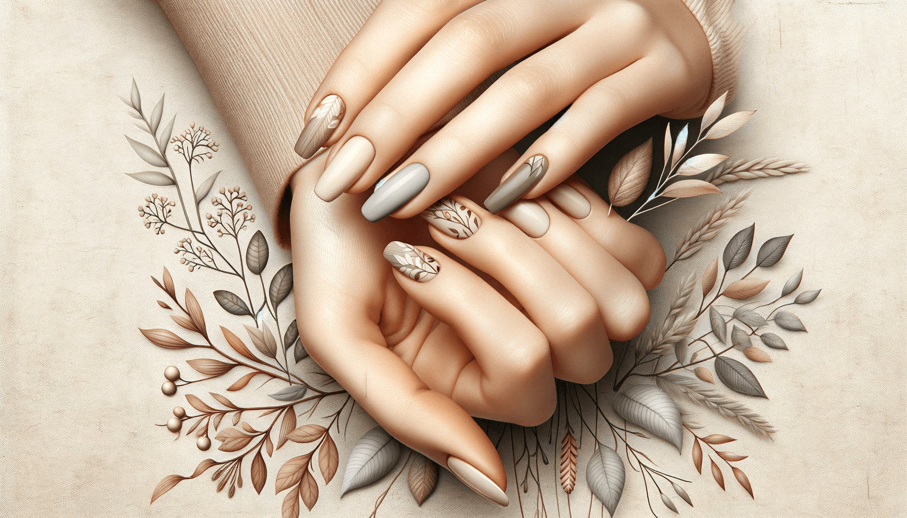 zdobienia paznokci jesiennych