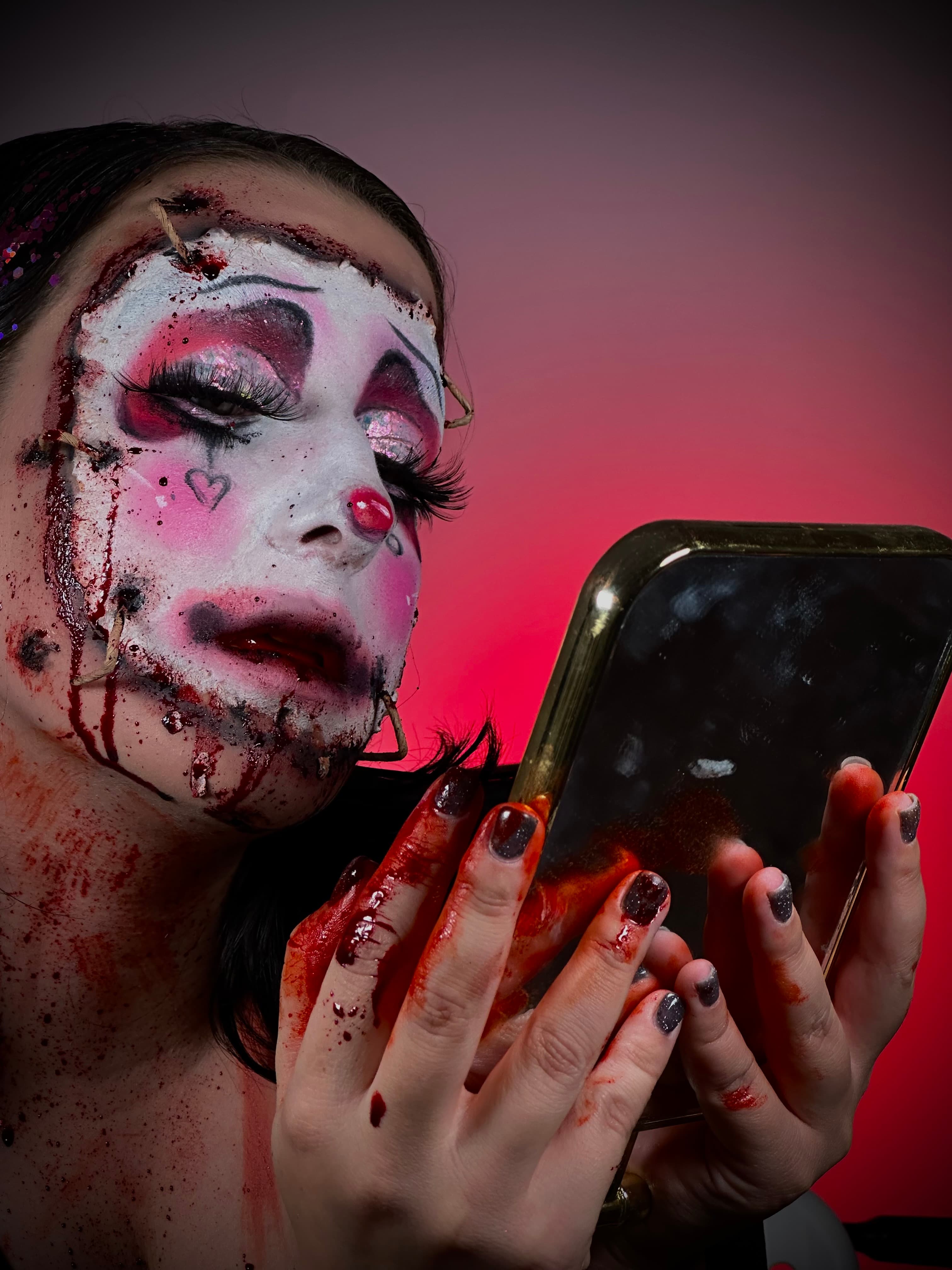 makijaż halloween 2023 lalka