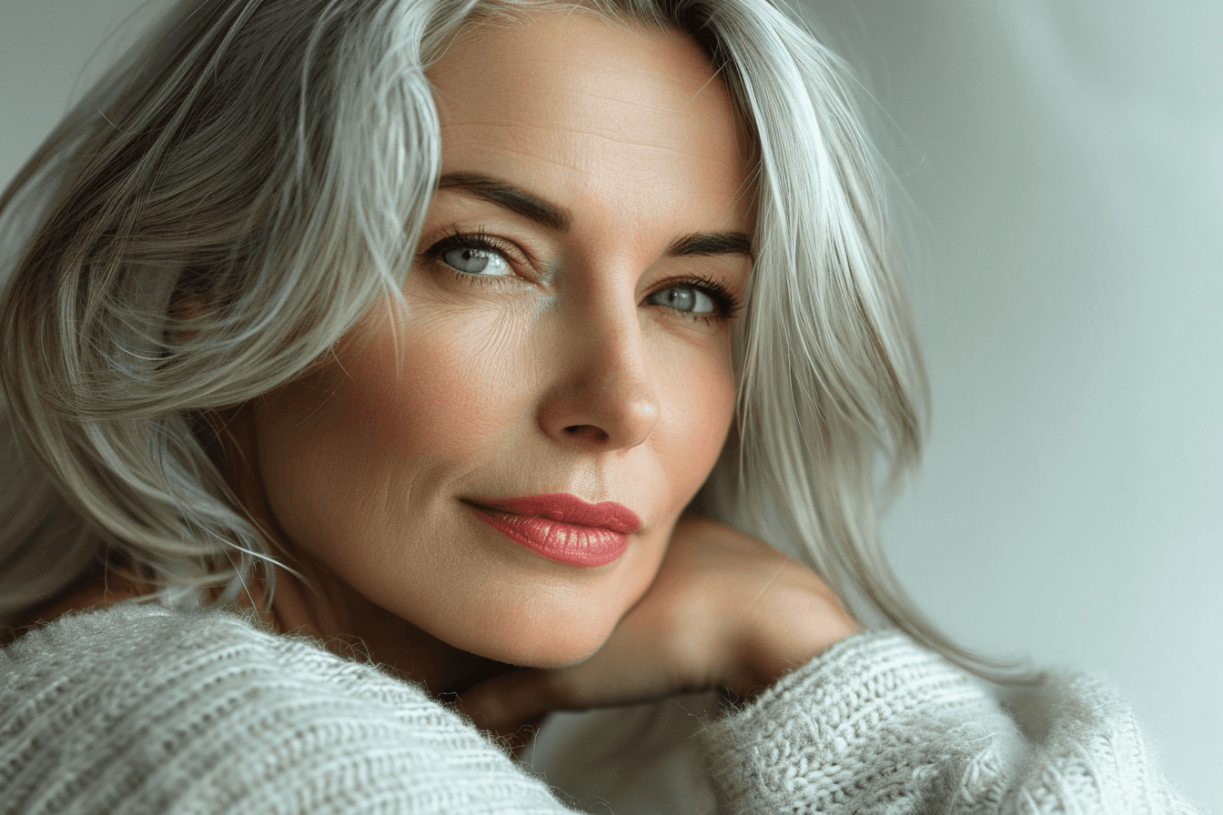 zadbana cera kobiety po 50