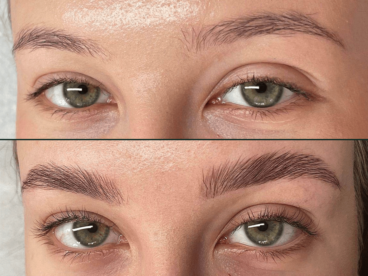 Efekt laminacji brwi w Health and beauty Kraków