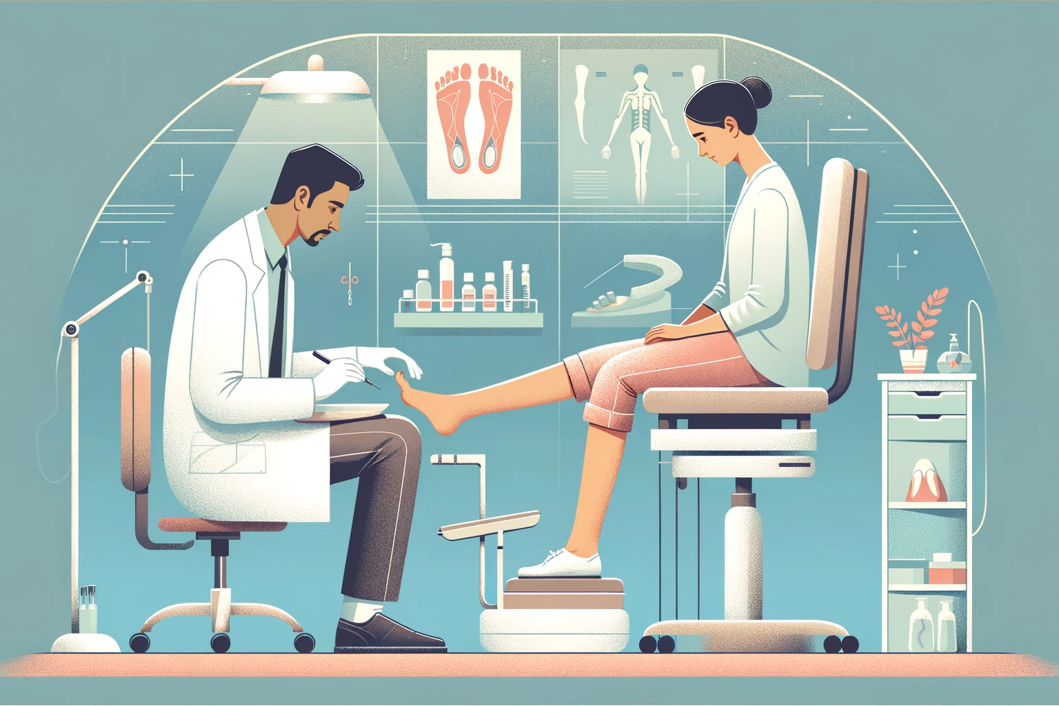 podolog leczy wrastające paznokcie u stóp
