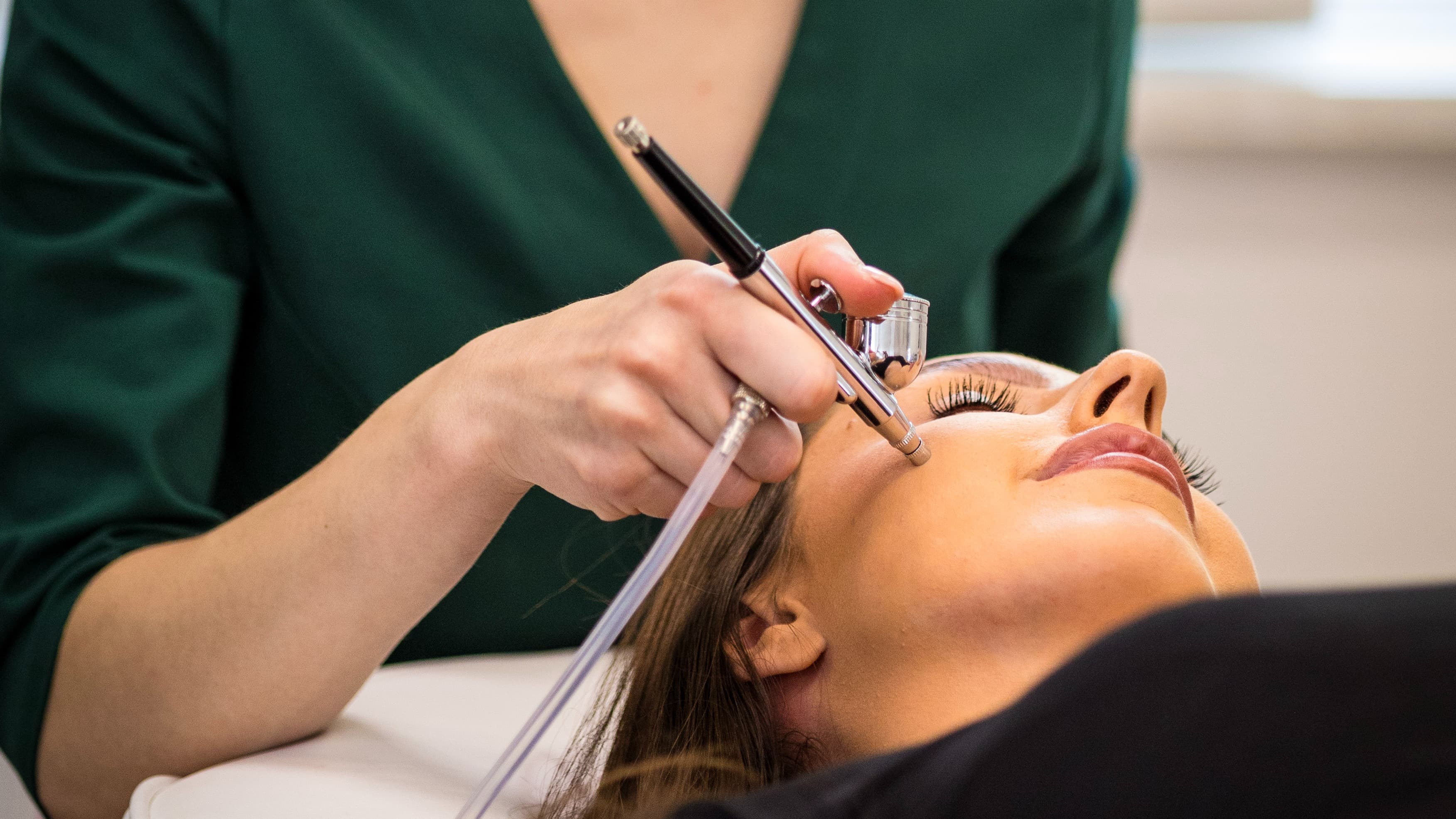 w trakcie zabiegu infuzji tlenowej